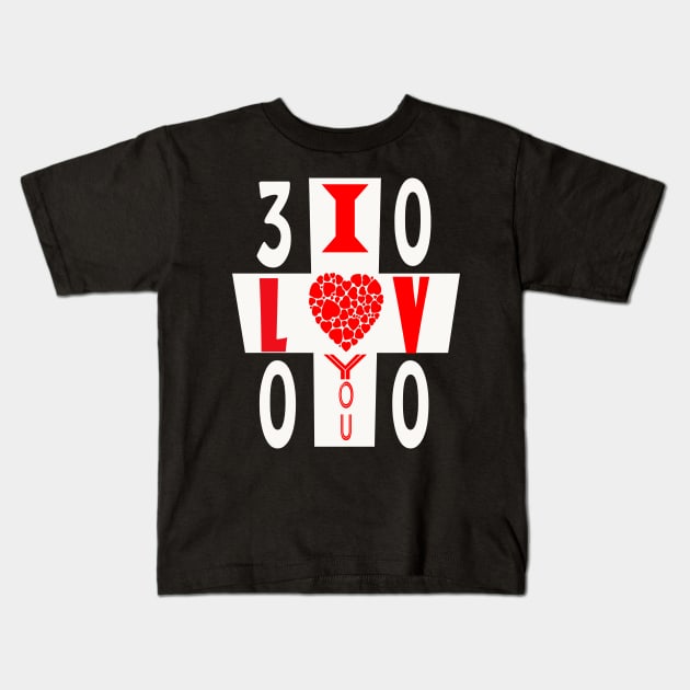 I love you 3000 / 2020 Kids T-Shirt by elmouden123